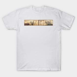 Autumn Landscape with Wild Geese T-Shirt